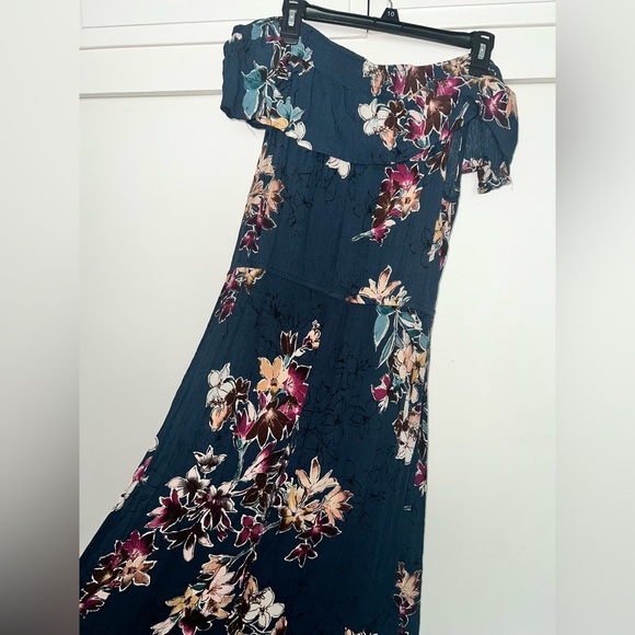 Xhilaration Floral Maxi Dress - Blue and Pink - Picture 1 of 4